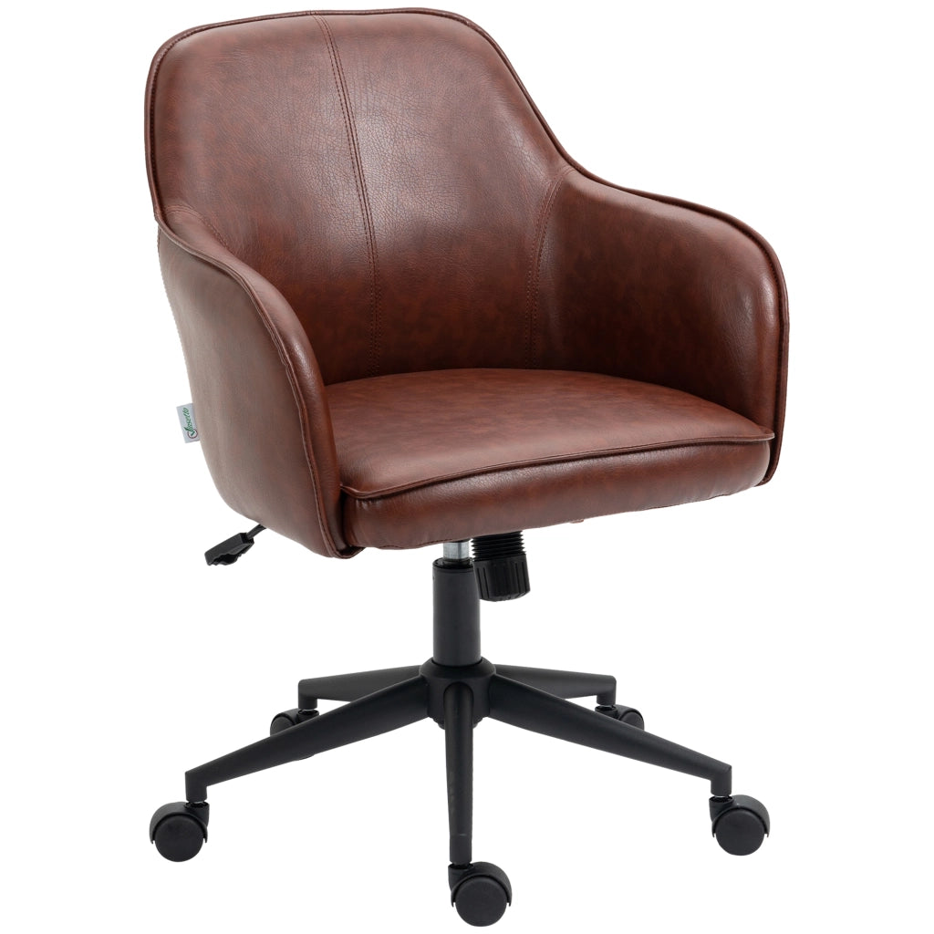 Sedia da ufficio regolabile in altezza ¨C zephmum ¨C marrone 58.5x62x91 cm