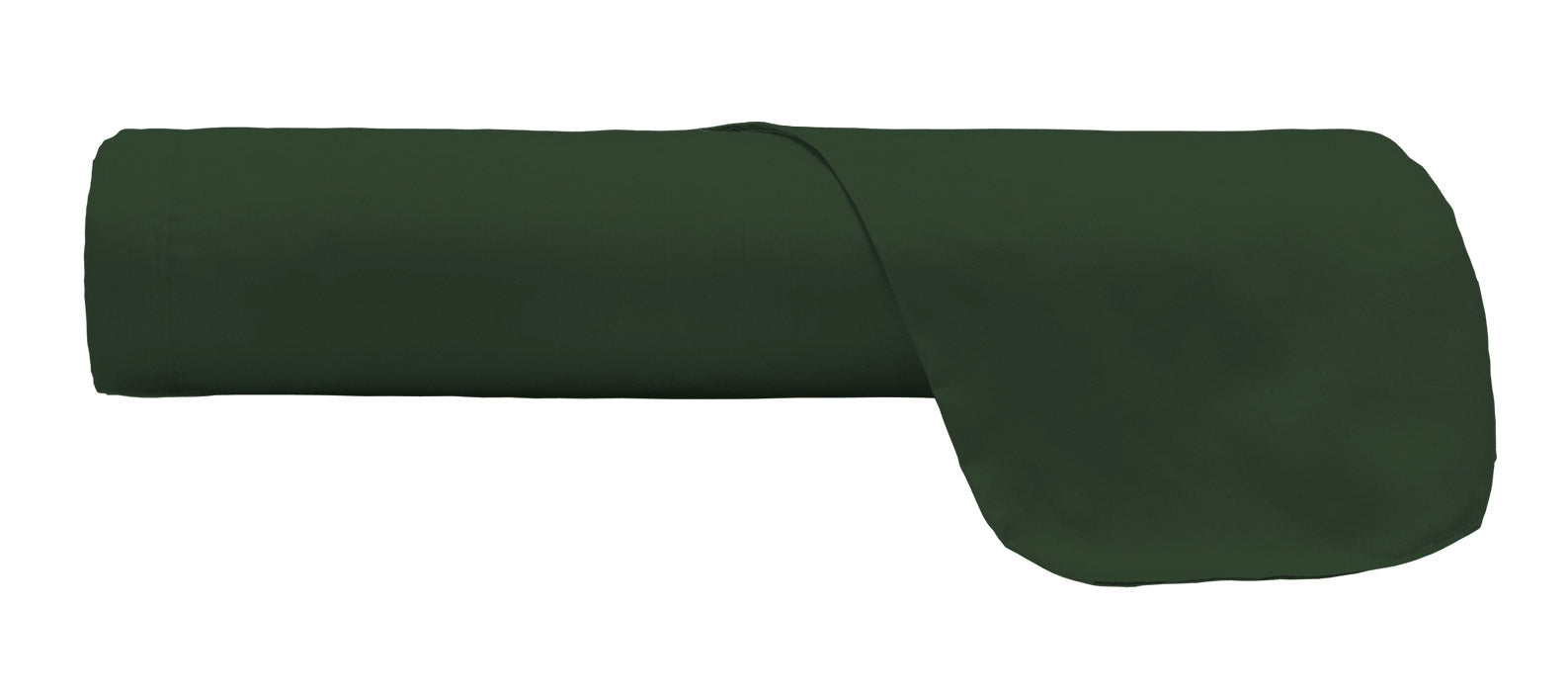 Lenzuolo Sopra Singolo in Cotone Tinta Unita Verde Oliva