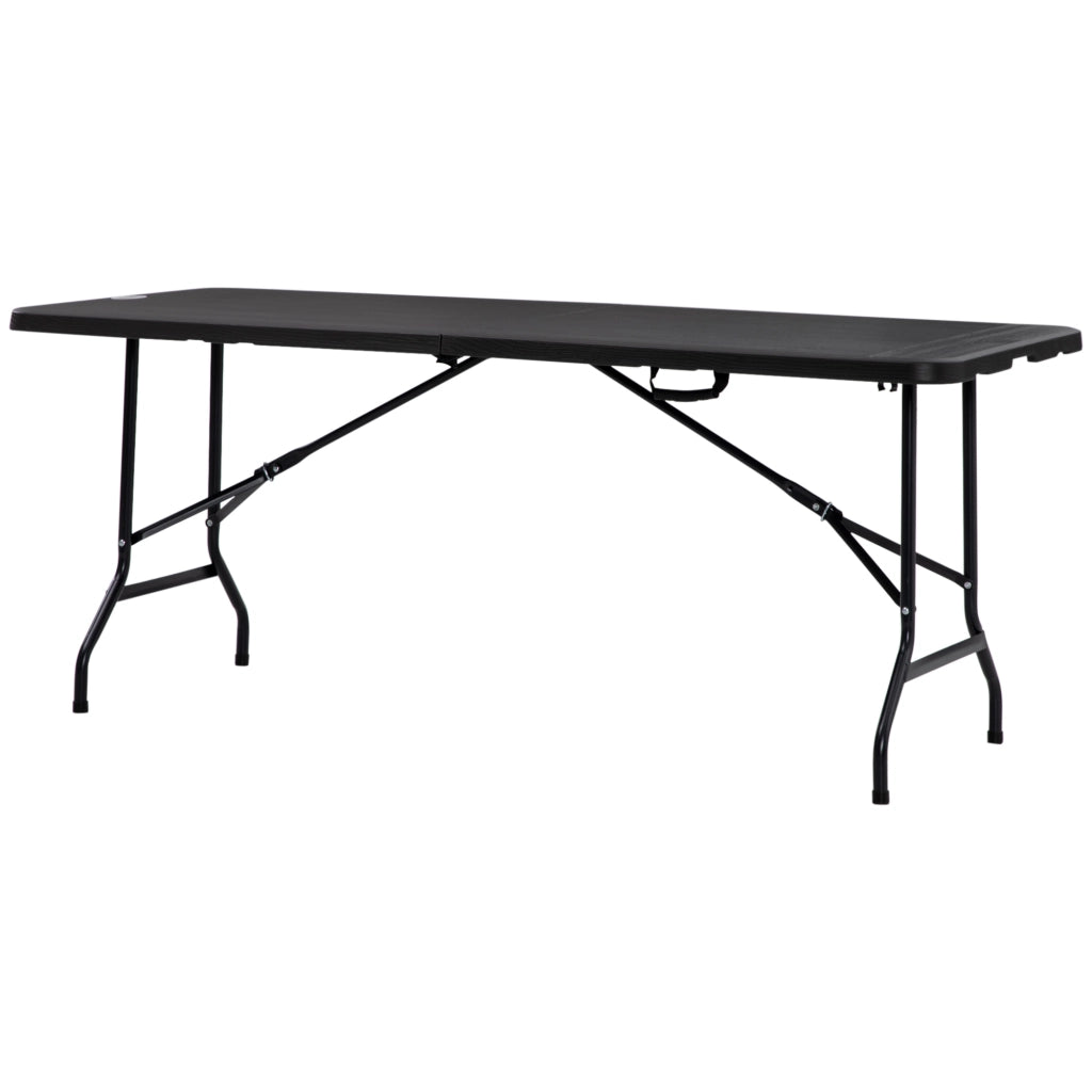 Tavolo pieghevole da giardino rettangolare ¨C Xylo ¨C acciaio HDPE grigio 180x75,5x73 cm 6 persone