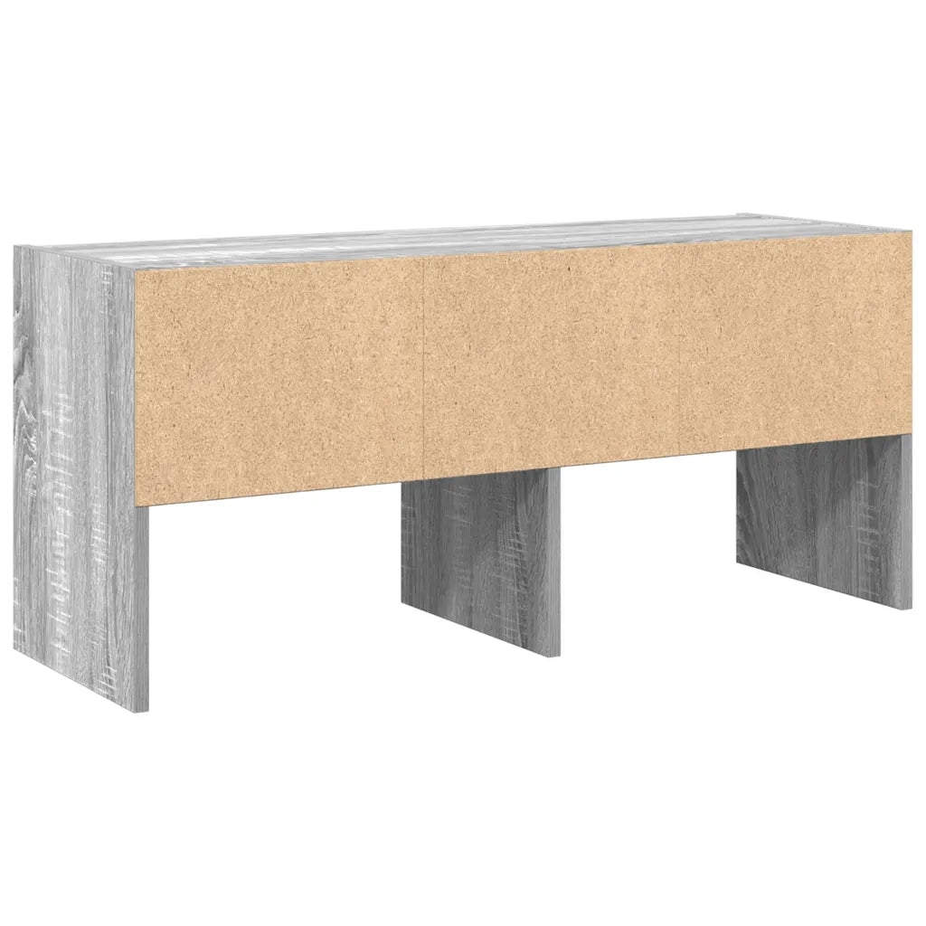 Scarpiera Impilabile-Scaffale per scarpe Grigio Sonoma 89,5x30x40 cm