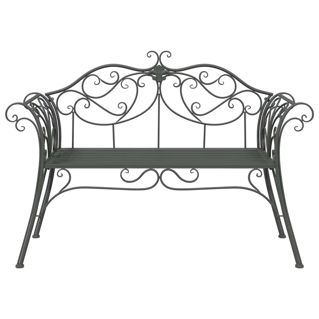 Panchina da giardino 2-Numero di posti 130 x 47 x 90 cm Acciaio 42029541
