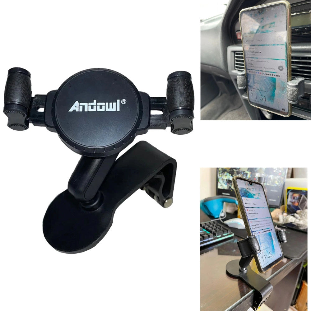Trade Shop - Supporto Per Auto Cellulare 4.0 – 6.5″ Ganci Regolabili Multifunzionale Q-zj123 -