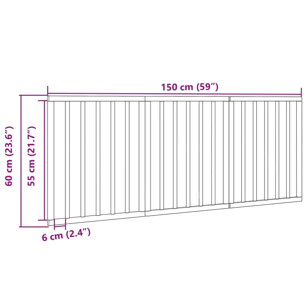 Cancelletto di sicurezza pieghevole per cani a 3 pannelli 150 cm legno di pioppo bianco 02_0023073