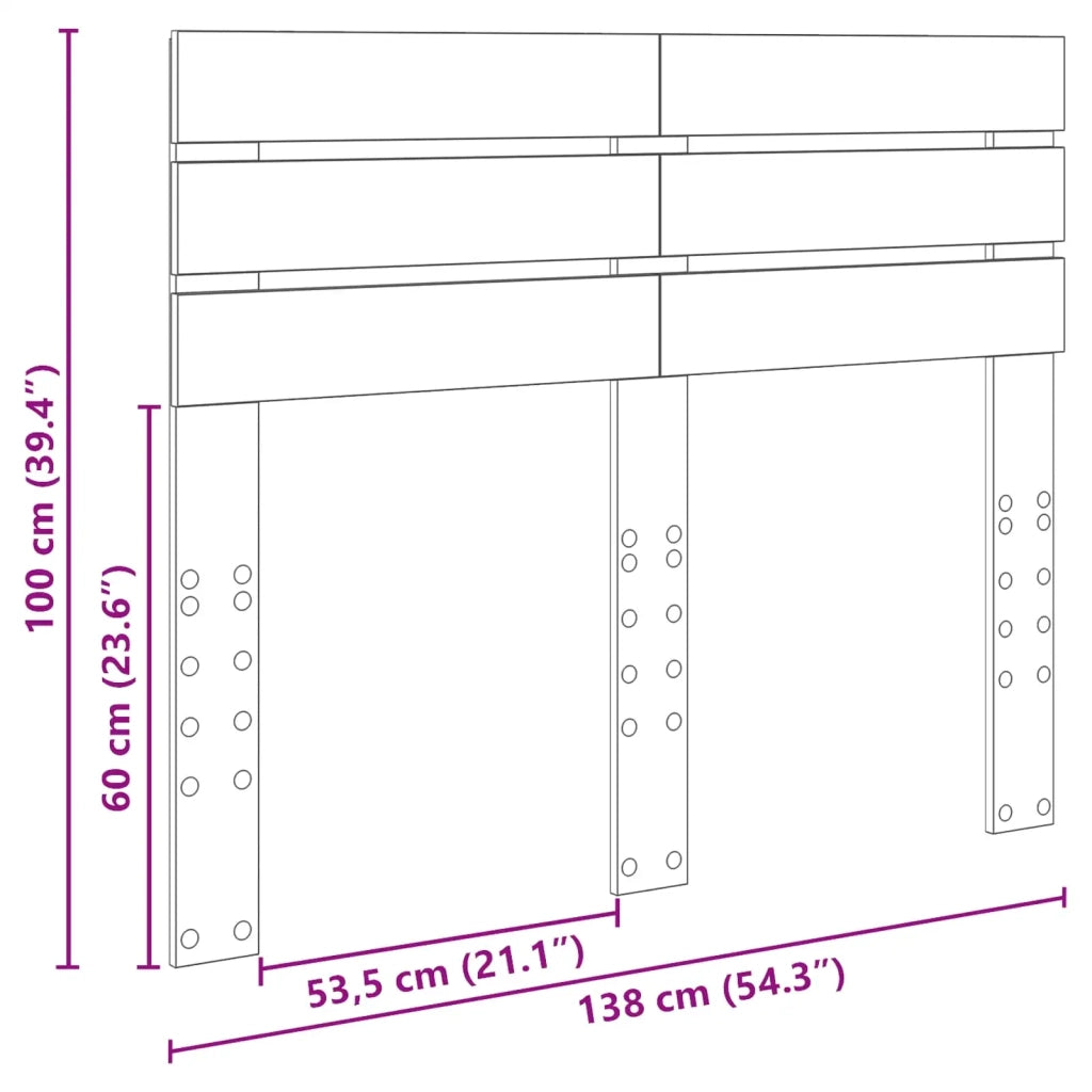 Testiera Grigio cemento Legno multistrato