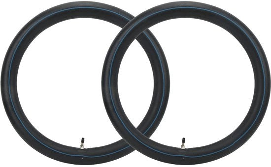 Cinture di gomma interne 2x 2.50-18 - TR 4 valvole a destra - Adatto per motocicli - Off-road - Gomma assorbente shock - Cerchi 18 pollici - Cinture di gomma esterne