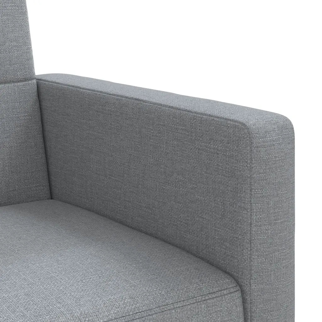 Divano letto | Sof¨¤ letto | Letto singolo con Cuscini Grigio Chiaro in Tessuto