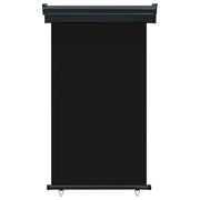 Tendalino Laterale per Balcone-Tenda da Sole Laterale per Patio 105x250 cm Nero