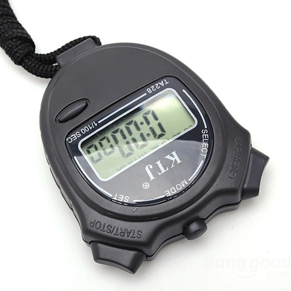 Trade Shop - Cronometro Cronografo Digitale Con Display Lcd Pro Sport Fitness Palestra Ta228 -
