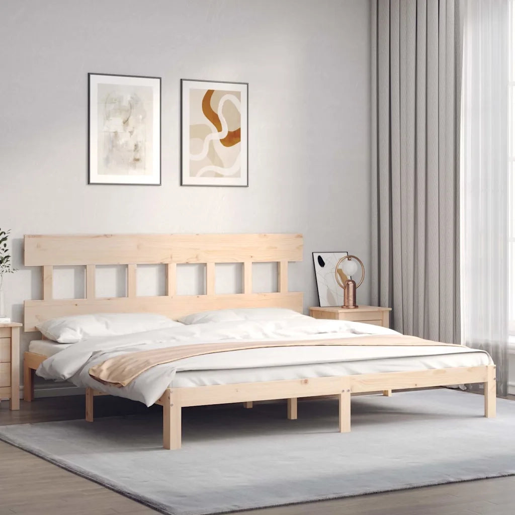 Giroletto senza Materasso 200x200 cm in Legno Massello di Pino 3193616