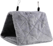 Hangmat di piuma soffice per uccelli con sistema di riscaldamento per pappagalli, letto caldo per animali domestici e giocattoli (# 5)