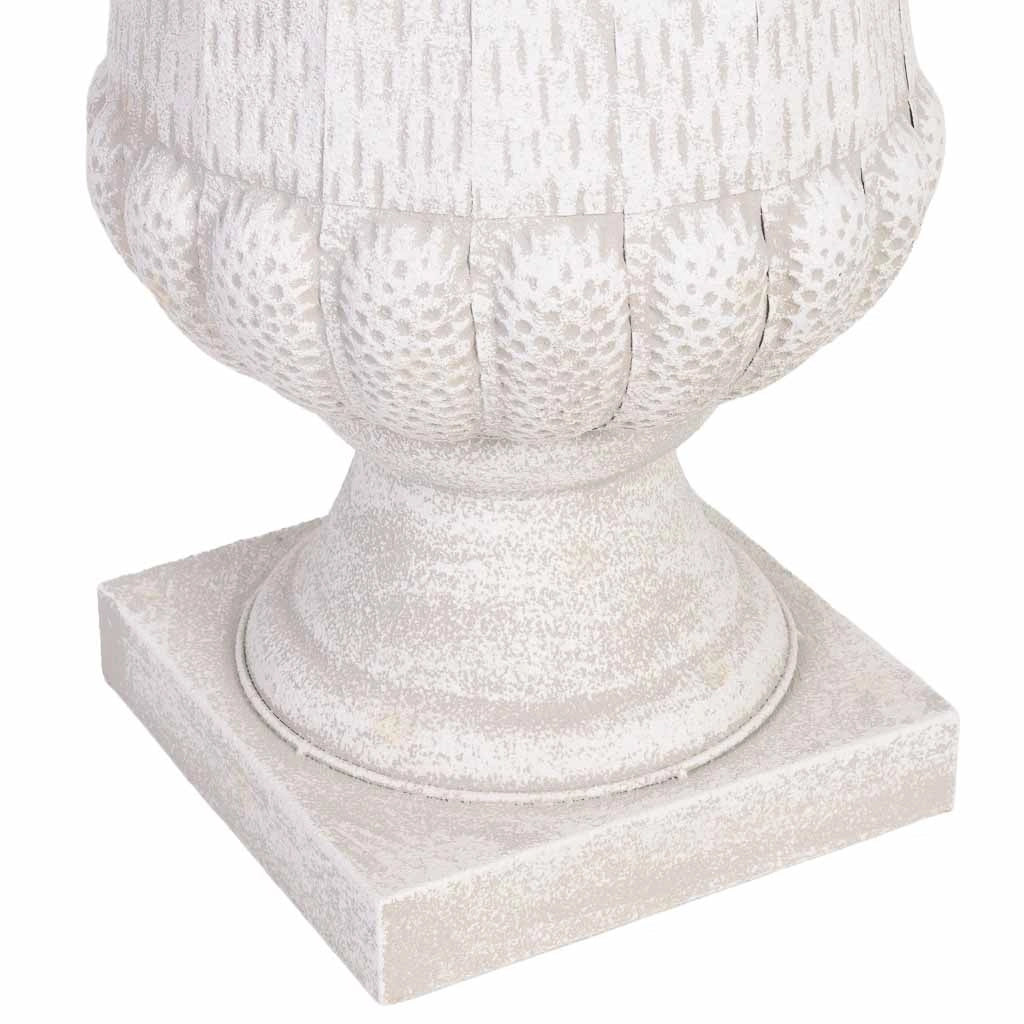 Vaso in metallo grigio 44x44x75 cm