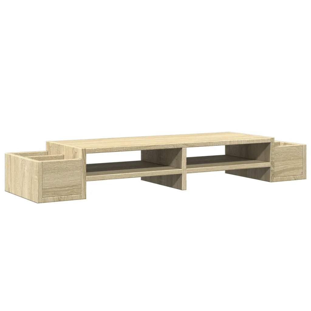 Supporto Monitor con Cassetti Rovere 100x27x15 cm in Truciolato 854690