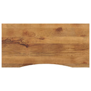 Piano Scrivania con Curva 110x60x2,5cm Massello Grezzo di Mango