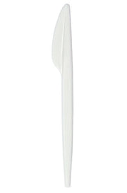 BIBO 15 COLTELLI STANDARD IN BIOPLASTICA BIANCHI