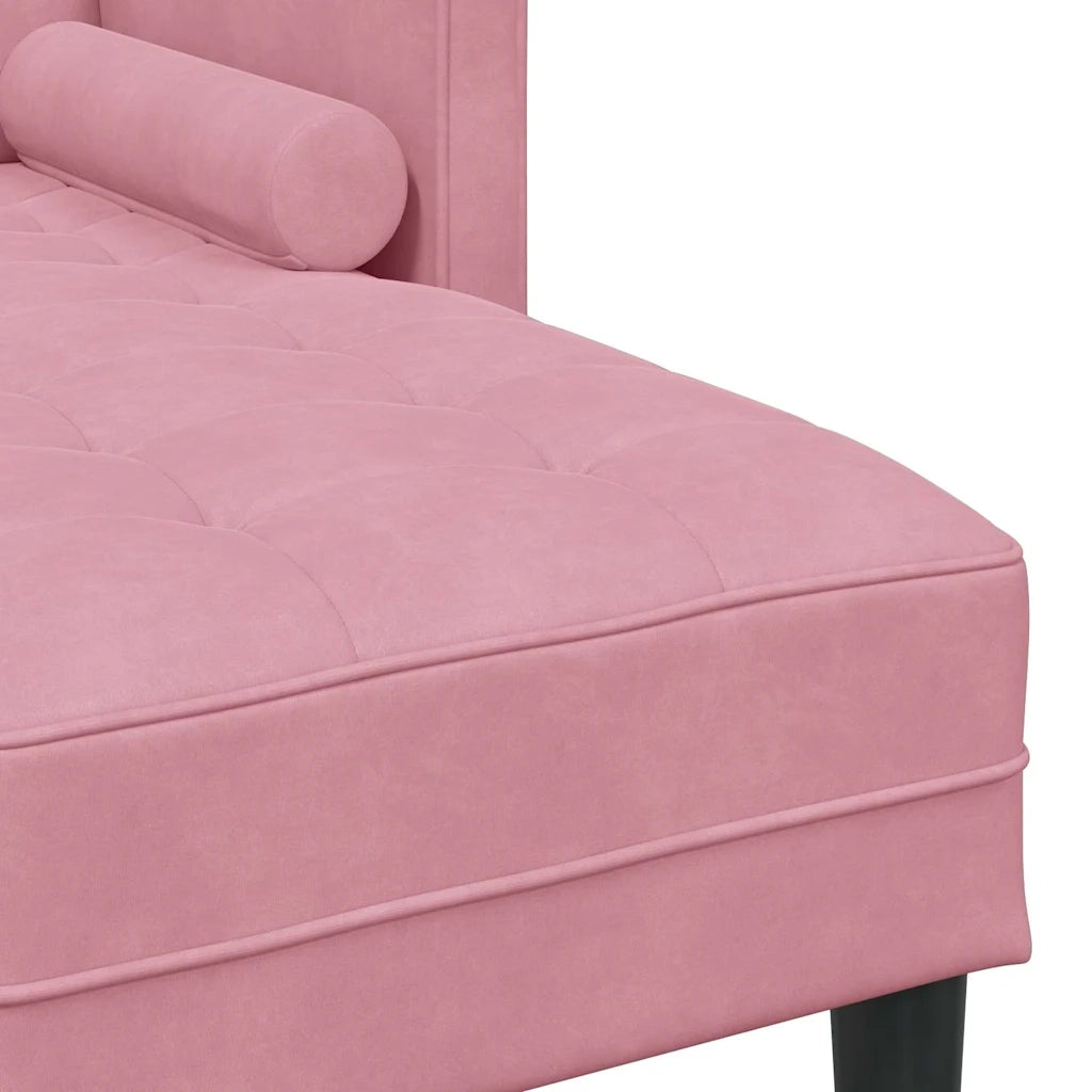 Set di divani con cuscino 2 pcs Rosa Poliestere 3329268