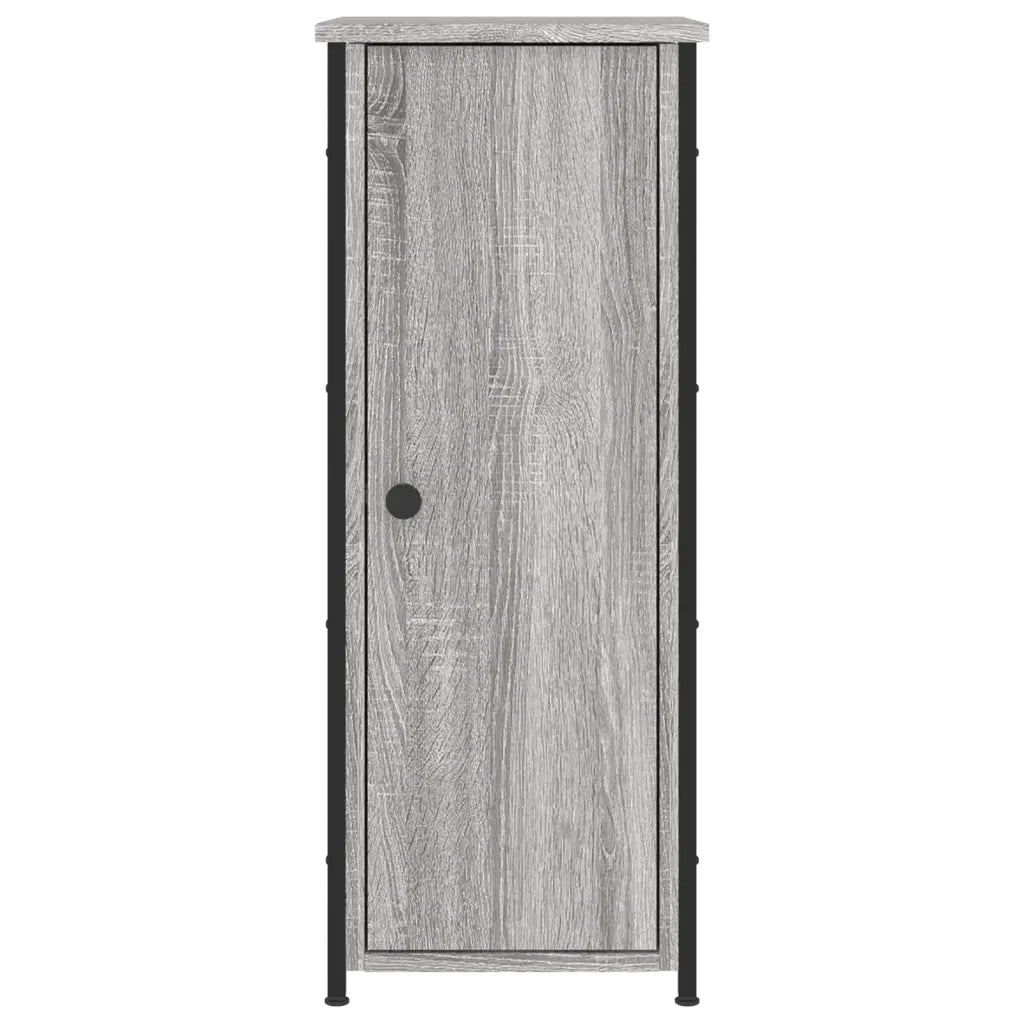 Comodini 2 pz Grigio Sonoma 32x42x80 cm in Legno Multistrato 825970