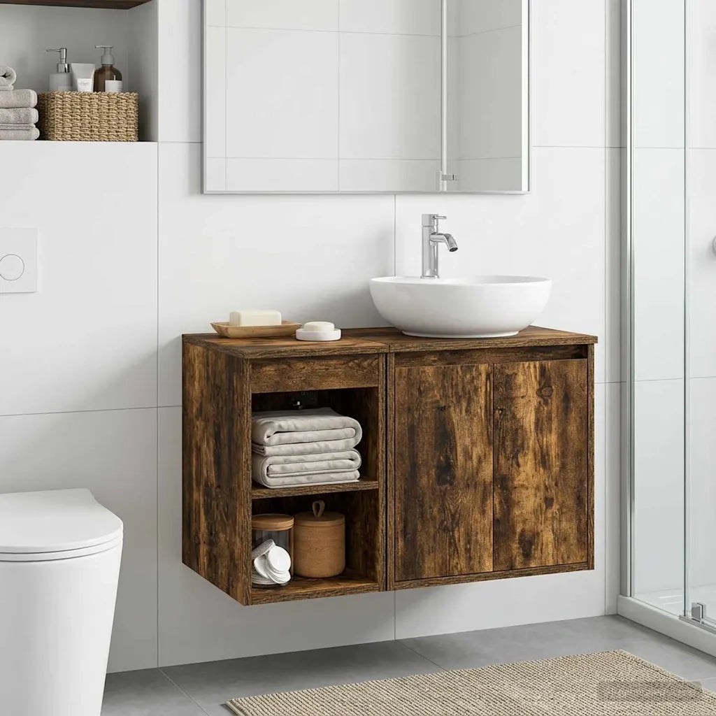 Armadio Bagno In-between Rovere Fumo 30 x 41 x 50 cm 890346