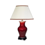 Lampada da tavolo porcellana rossa Oxblood Elstead E27 60W
