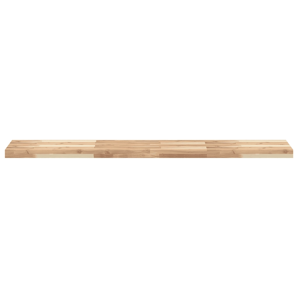 Ripiano a Parete 120x30x4 cm Legno Massello Acacia Non Trattato