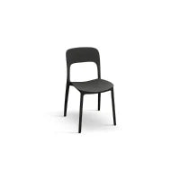 PAZZO DESIGN Sedia Luana set da 4 sedie Nero in Polipropilene
