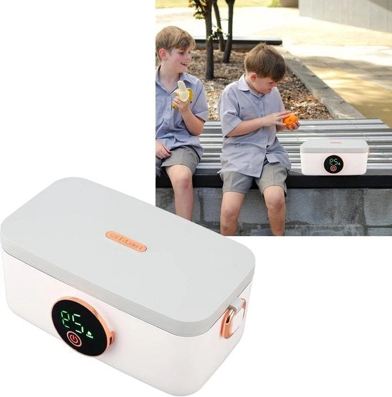 Lunchbox elettrica riscaldamento cibo 1L - Boxe da pranzo riscaldate rapidamente ricaricabili - Boxe da pranzo per ufficio e auto di servizio.