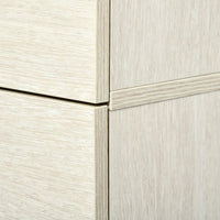 Mobile a Colonna per Bagno 34x34x150 cm 2 Ante 1 Cassetto Color Legno