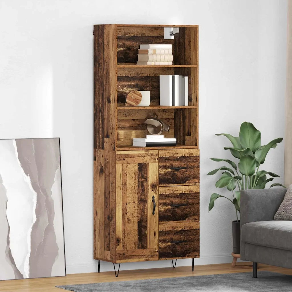 Credenza con cassetto 2 pcs Legno vecchio Legno multistrato 3415653