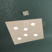NOTE SOSPENSIONE 6+2 LUCI ATTACCO GX53 BIEMISSIONE LUCI ATTACCO GX53 SABBIA
