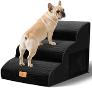 Trappola per cani per piccoli cani - 3 gradini - scala per cani antiscivolo - copertura lavabile - nero - 60x40x40 cm - scala per animali domestici