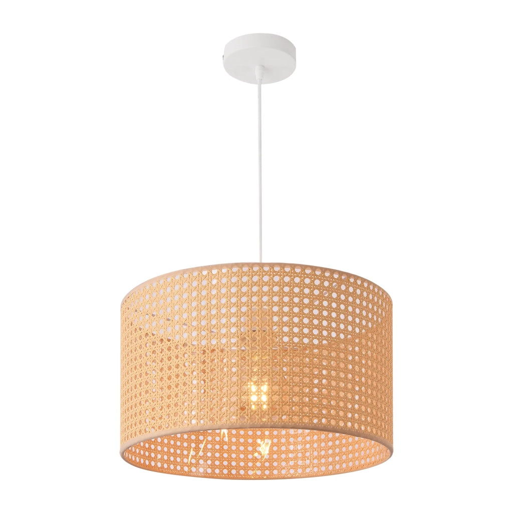Lampadario a sospensione 160 x 32 cm nero e beige 03_0007595