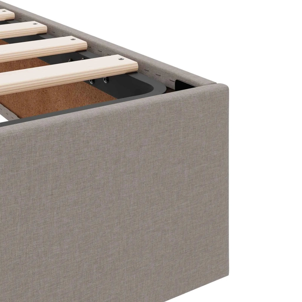 Letto ottomano con archiviazione Talpa 100 x 200 cm Tessuto 3442805