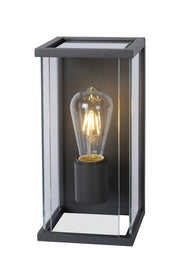 Lucide applique esterna CLAIRE-LED E27 IP54 nera vetro