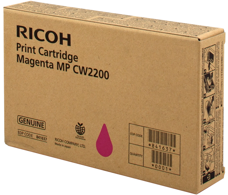 Ricoh 841637 cartuccia d'inchiostro 1 pz Originale Magenta