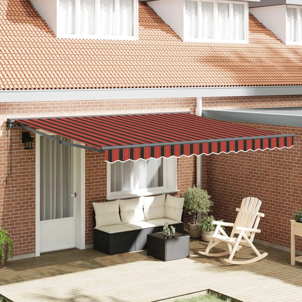 Struttura della tenda Arancione e Nero 400 × 300 cm 3330520