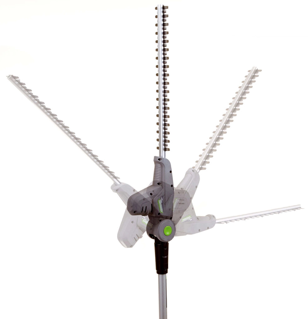 Tagliasiepe Telescopico a Batteria Verdemax TT20 Estensibile 225-280 cm 20V lama 46 cm con Batteria Nero e Verde