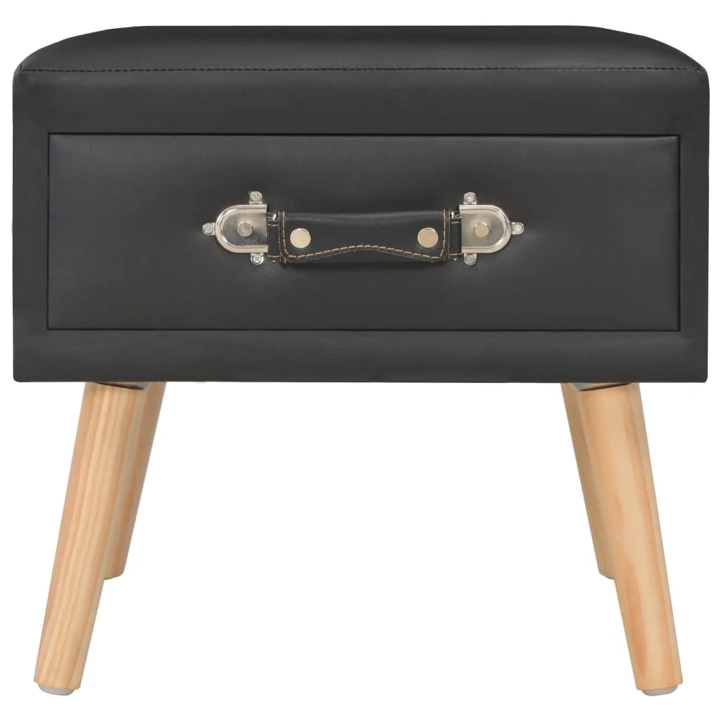 Comodino comodino cassettiera mobili per camera da letto nero 40x35x40 cm sintetico 1402103