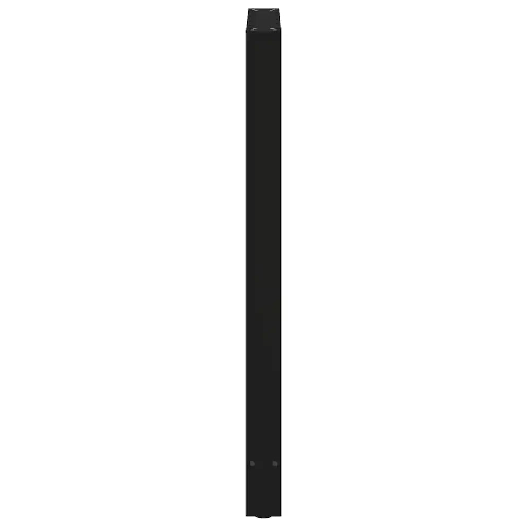 Gambe per tavolo da bar nere 2 pz 60x(110-111) cm in acciaio 4013356