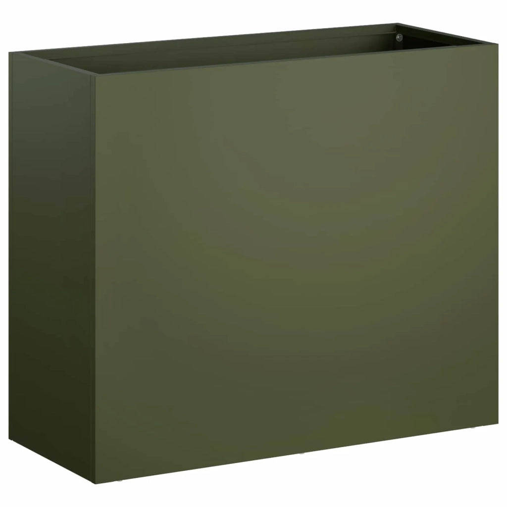 Vaso da giardino 2 pz Verde Oliva 50 x 20 x 40 cm 8005449