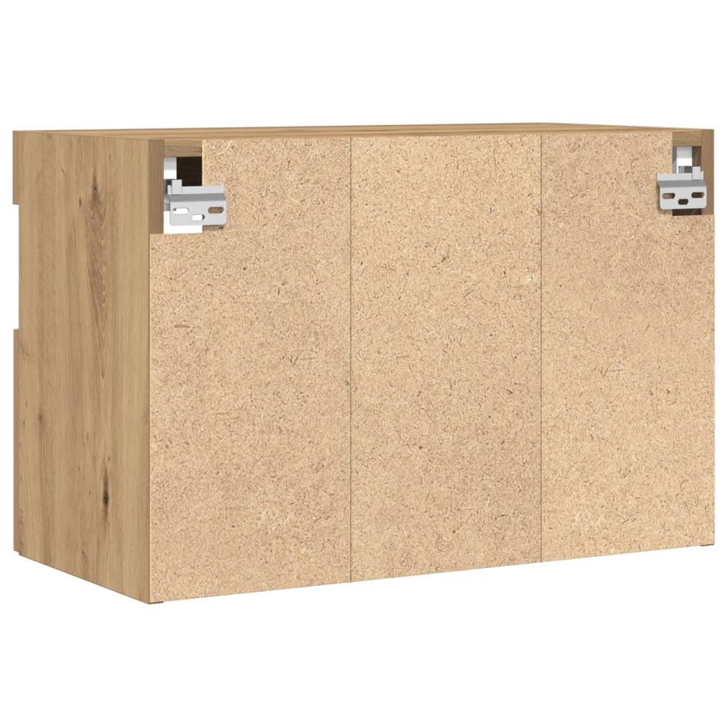 Armadi per TV  con luci LED 2 pz Rovere Artigianale 60x30x40 cm