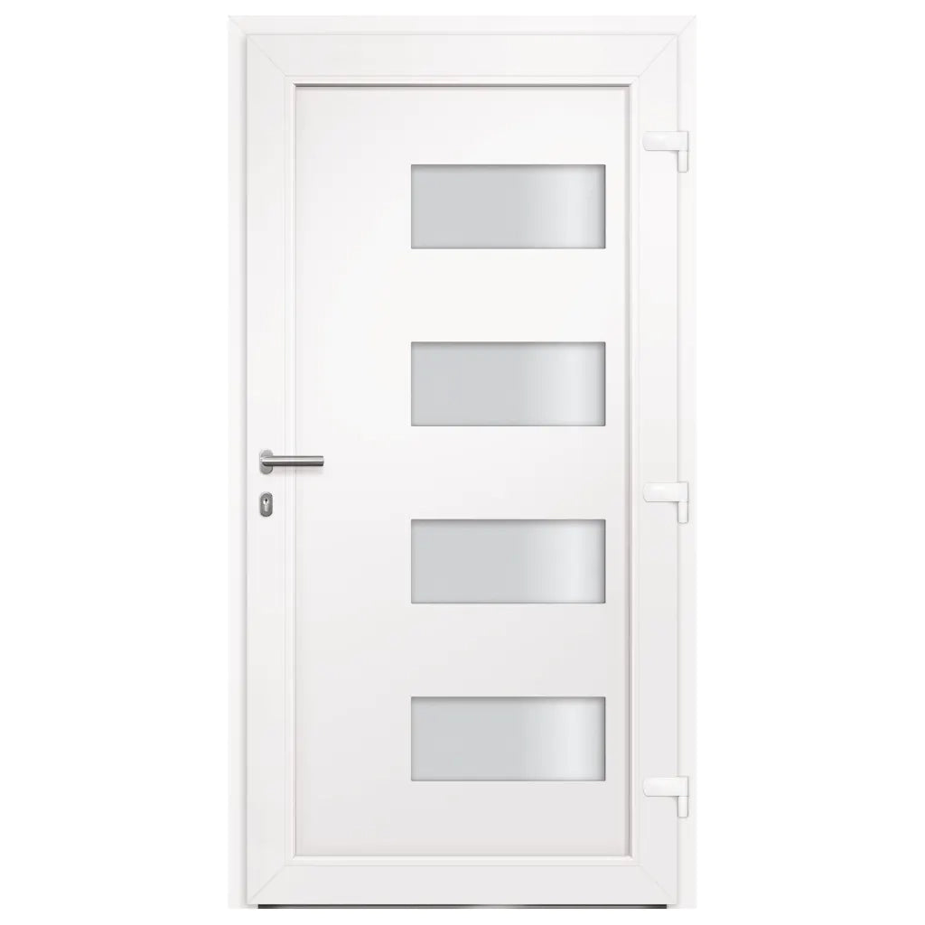 Porta d'Ingresso in Alluminio e PVC Antracite 100x200 cm cod mxl 56371