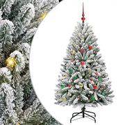 Albero di Natale | Decorazioni natalizie artificiale con 150 LED Verde e Bianco 150 cm