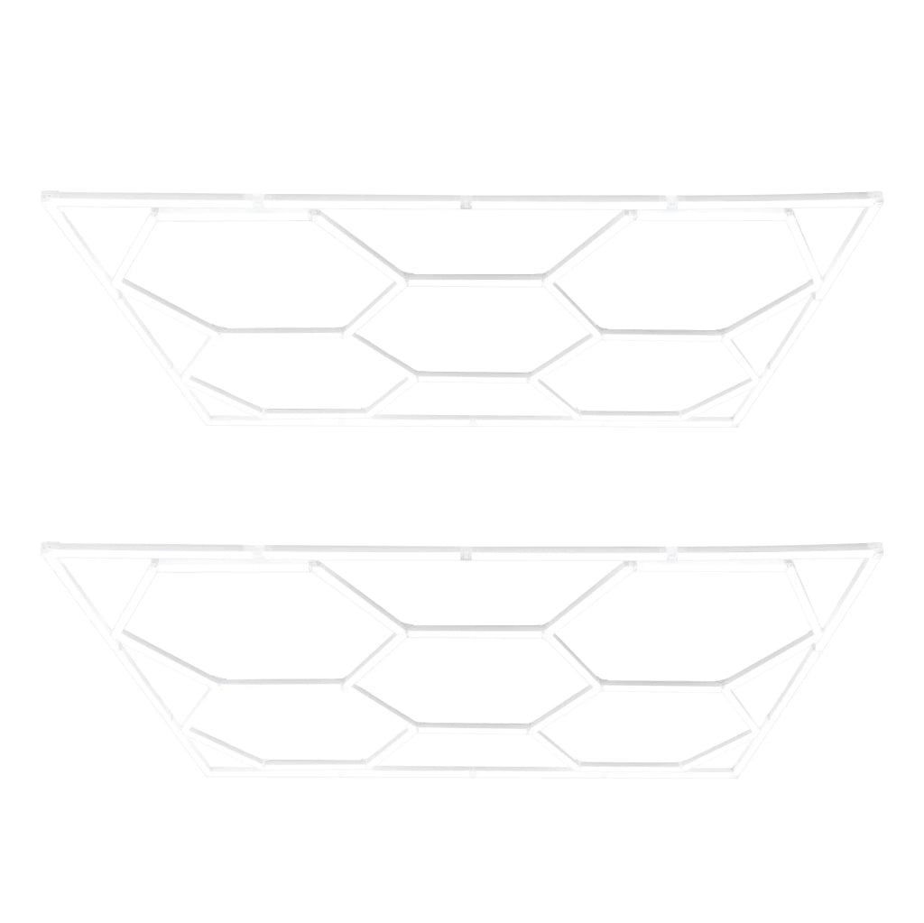 Illuminazione LED Esagonale x10 6000K con Cornice per Garage e Officina