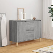 Credenza-Buffet-Armadio da cucina Grigio Sonoma 101x35x70 cm in Legno Ingegnerizzato