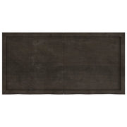 Mensola | Ripiano | Scaffale Marrone Scuro 120x60x(2-4) cm Massello Rovere Trattato