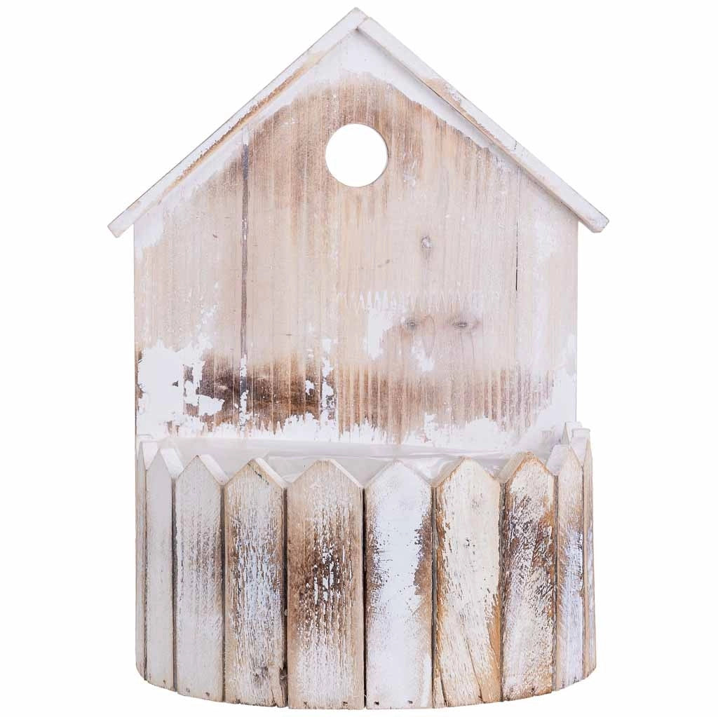 Supporto per fioriera rotondo in legno 24x16x31/11H cm
