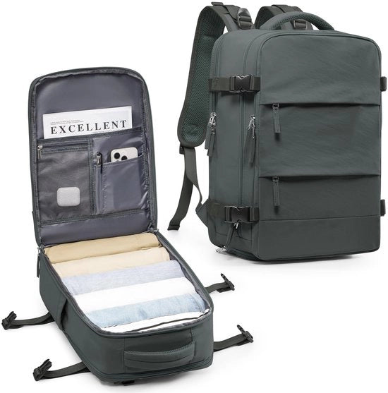 Borsa da viaggio grande per donna, borsa da mano, borsa da campeggio impermeabile, borsa sportiva all'aperto, borsa da giornata pratica, borsa da scuola compatibile con laptop 35,5 cm con tasca per scarpe e tasca per laptop