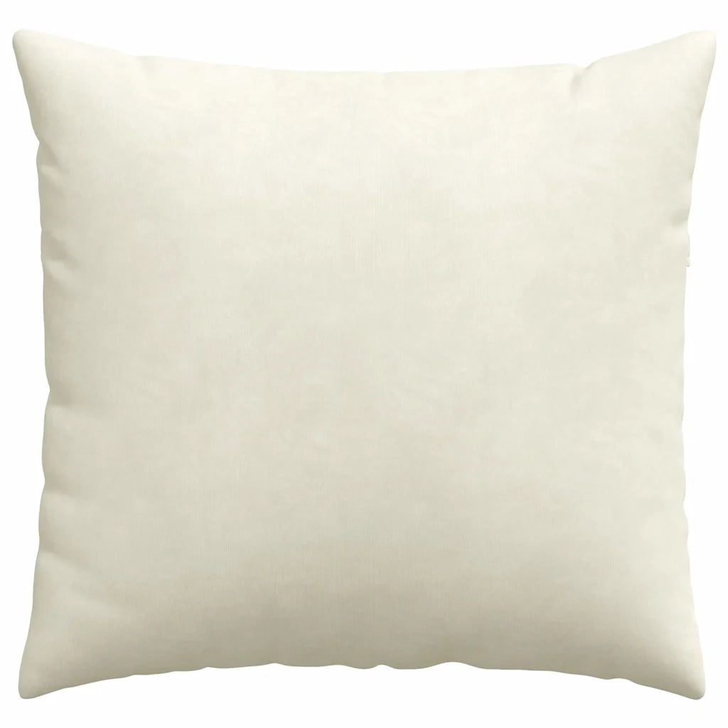 Cuscini da Divano 2 pcs Crema 50 x 50 cm Tessuto in Cords