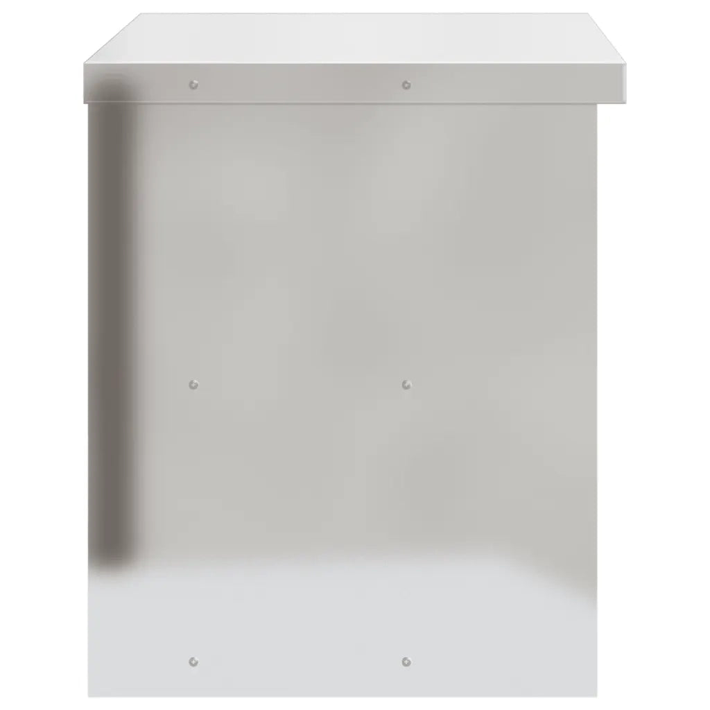 Mobile Cucina da Parete con Ante Scorrevoli in Acciaio Inox 376442