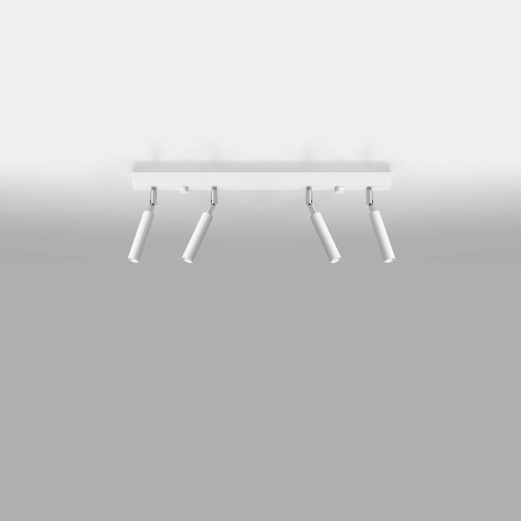 Plafoniera OPTIMA 4 faretti bianco/cromo Pure Lume PU.0905