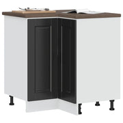 Base ad Angolo Cucina-Mobile Angolare da Cucina Porto Nero in Legno Multistrato